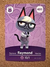 Tarjeta amiibo Raymond  # 431, Animal Crossing AUTÉNTICA SIN ESCANEAR Serie 5 GATO, usado segunda mano  Embacar hacia Argentina