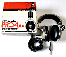 Used, Koss PRO 44AA 70's  Stereo Headband DJ Headphones in Original Box VG Disc Jockey for sale  Shipping to South Africa