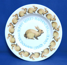 Emma Bridgewater Happiness is a Bunny Rabbit Plate for sale  ILKLEY