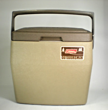 Baú de gelo Coleman marrom vintage 16 qt outdoorsman 5274 refrigerador tampa reversível EUA, usado comprar usado  Enviando para Brazil