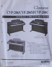 Folhas de diagrama de circuito geral originais para piano Yamaha CVP-206 -206M C Clavinova comprar usado  Enviando para Brazil
