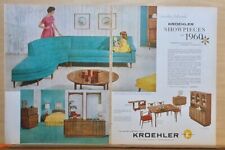 Usado, 1960 anúncio de revista de duas páginas para Kroehler - Sofá seccional, peças de exibição de 1960 comprar usado  Enviando para Brazil