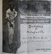 Diploma antico illustrato usato  Vaiano Cremasco