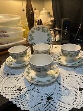 Used, Mikasa Ultima Plus HK 317 Napoleon Ivy China Footed Cup And Saucer Sets--4 Sets for sale  Shipping to South Africa