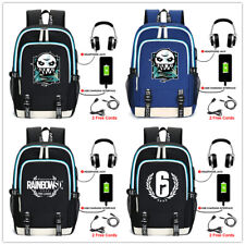 Mochila Rainbow Six Siege carga USB bolsas de viaje bolsos deportivos Mochila segunda mano  Embacar hacia Argentina