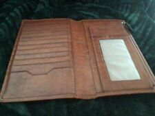 Leather wallet zipped for sale  BROUGH