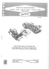 Johnson Underhaug Potato Harvester Faun 1510 1521 1530 Parts Manual til salgs  Frakt til Norway