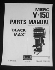1981 Mercury Black Max V-150 150 HP 5432022 and up Parts List Manual C-90-89150 for sale  Shipping to South Africa