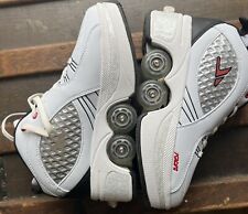 Zapatos AGLOAT para mujer 8,5 blancos retráctiles patinaje ruedas de doble fila, usado segunda mano  Embacar hacia Argentina