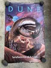 DUNE BOOK MOVIE POSTER SANDWORMS OF ARRAKIS VINTAGE 1984 MOVIE PROMO 22 X 34 for sale  Shipping to South Africa