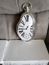 Melting clock modern for sale  GRAVESEND