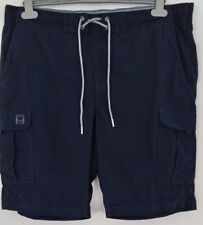 Men's M&S Shorts Size XL Navy Blue Plain Cargo Pants Pockets Drawstring NWOT for sale  BATLEY