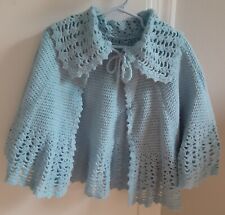 crochet poncho blue for sale  Kensington