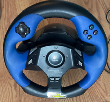 Racing Steering Wheel Intec for Sony PlayStation 2 II Play Station Driving Game, used for sale  Shipping to South Africa