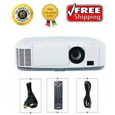 Used, NEC P401W 3LCD Projector 4000 ANSI HD 1080i HDMI x 2 16:10 (WXGA) LAN w/Remote for sale  Shipping to South Africa