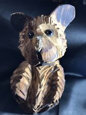 Hand Carved Wooden Bear Figurine 11” Tall Approximately 5” Wide for sale  Shipping to South Africa
