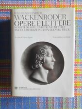 Wackenroder opere lettere usato  Pieve Del Cairo