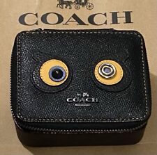 Coach black leather for sale  Warminster