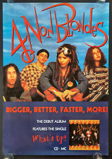 +++ Álbum de póster promocional 1992 4 NON BLONDES "Más grande, mejor..." 1ª impresión segunda mano  Embacar hacia Argentina