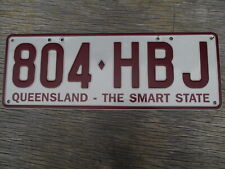 Placa de licença 2001 Queensland Smart State passageiro 804-HBJ marrom alumínio, usado comprar usado  Enviando para Brazil