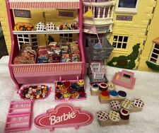 Carro de estantería de alimentos Barbie década de 1990 supermercado tienda de comestibles y algunos accesorios segunda mano  Embacar hacia Argentina