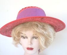 Red straw hat for sale  Garland