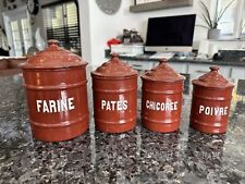 french enamelware canisters for sale  Marriottsville