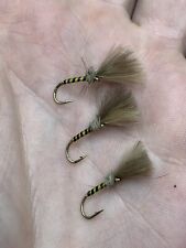 Eire Trout Flies - X3 CDC Shuttlecock Owl Pearl Buzzer Fly Size 12 na sprzedaż  Wysyłka do Poland