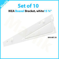 ( Set of 10 ) IKEA Boaxel Bracket 604.487.33, white 15 ¾ ", NEW myynnissä  Leverans till Finland