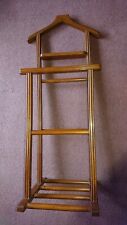 Vintage Retro Freestanding Wooden Clothes Suit Butler Valet Stand  for sale  Shipping to South Africa