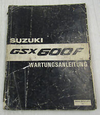 Suzuki gsx600f werkstatthandbu gebraucht kaufen  Merseburg