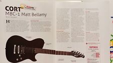 Used, CORT MBC-1 MATT BELLAMY GUITAR SPECS AND REVIEW 2 PAGE  11 X 8.5  p3 for sale  Shipping to South Africa