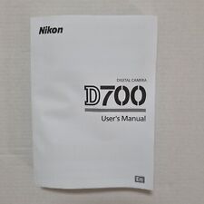Nikon d700 manual for sale  SALFORD