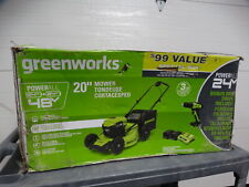 Greenworks 20in lawn for sale  Temple