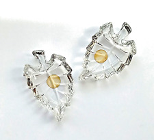 Pair lead crystal for sale  Andover