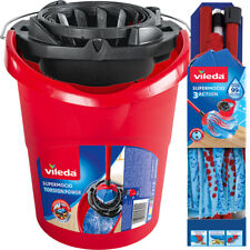 Vileda Mop and Bucket Set SuperMocio Compact Microfibre Mop Bucket with Wringer for sale  Shipping to South Africa