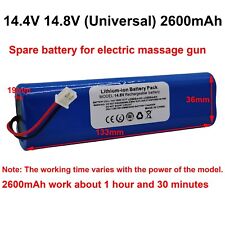 Bateria sobressalente recarregável 14.4V 14.8V 2600mAh para pistola de massagem elétrica nova, usado comprar usado  Enviando para Brazil