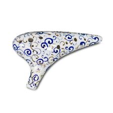 Ocarina tenor de porcelana azul e branca 12 furos em Dó Maior comprar usado  Enviando para Brazil