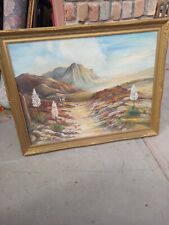 Antique painting desert for sale  Delta