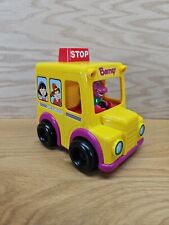 Vintage 1994 Barney the Dinosaur PUSH N GO Ônibus Escolar Lyons Grupo Carro de Brinquedo comprar usado  Enviando para Brazil