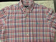 Camisa masculina Ralph Lauren manga longa média com botões 100% algodão xadrez comprar usado  Enviando para Brazil