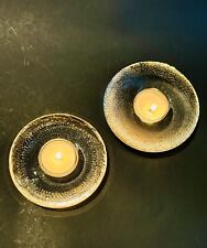 IITTALA Finland Art Glass Nappi Clear Votive Candle Holder Markku Salo 4.5, 4.25 for sale  Shipping to South Africa