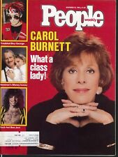 PEOPLE Carol Burnett Boy George Paul Newman 11/24 1986, used for sale  Shipping to South Africa