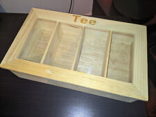 Holz teebox teebeutel gebraucht kaufen  Wedel