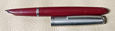 Caneta-tinteiro vintage PARKER 21 aço inoxidável e borgonha, usado comprar usado  Enviando para Brazil