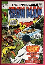 Impresionante libro Iron Man #32 🙂 Primera aparición de Mechanoid Scout (Marvel 1970) segunda mano  Embacar hacia Argentina
