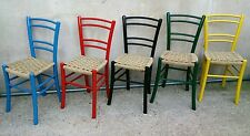 Lotto sedie multicolore usato  Vicenza