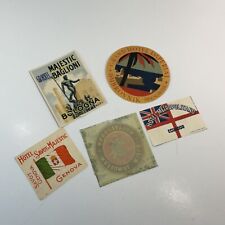 5 stickers vintage travel for sale  Tucson