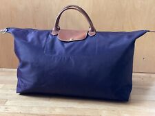 Longchamps Original Le Pliage Nylon Deep Purple Duffle Travel Bag for sale  Shipping to South Africa