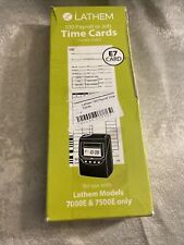 Lathem time cards for sale  Fort Mill